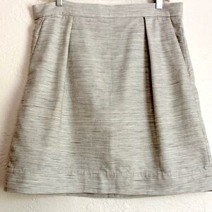 Gap business type skirt textured fabric pleated with pockets